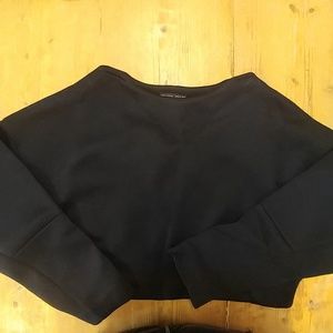 NWT Zara Collection Cropped Sweatshirt Sz M